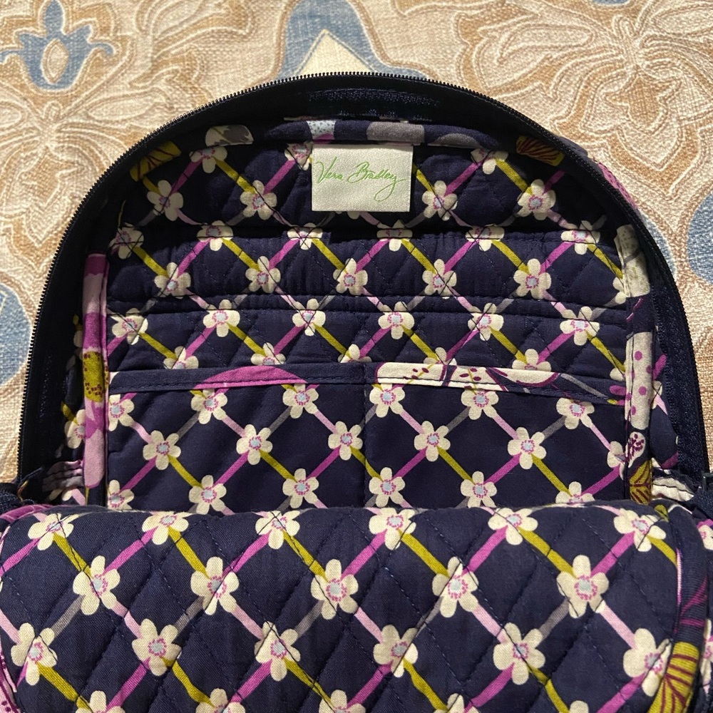 Vera Bradley Floral Nightingale Backpack RETIRED PATTERN - Picture 3 of 6